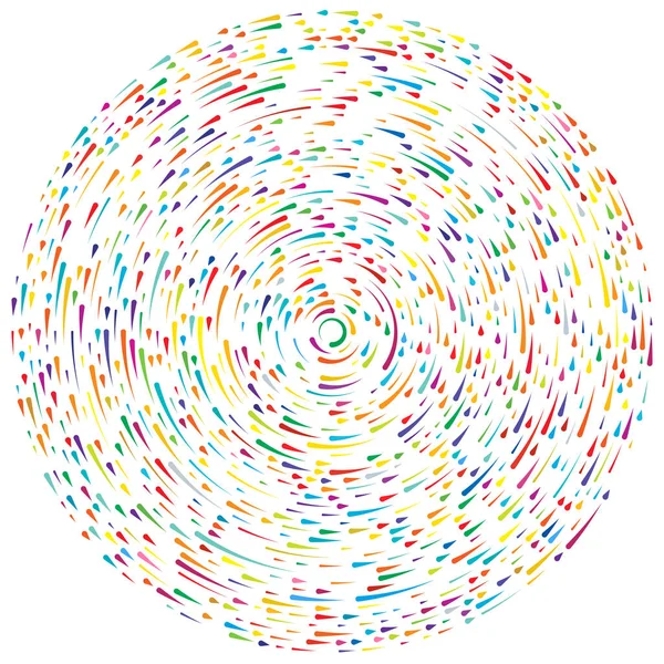 Renkli dairesel, eşmerkezli çemberler. Radyal, yayılan halkalar. Soyut geometrik çember şekli, tasarım elemanı. Girdaplar, girdaplar, girdaplar, girdaplar, girdaplar, girdaplar ve girdaplar.
