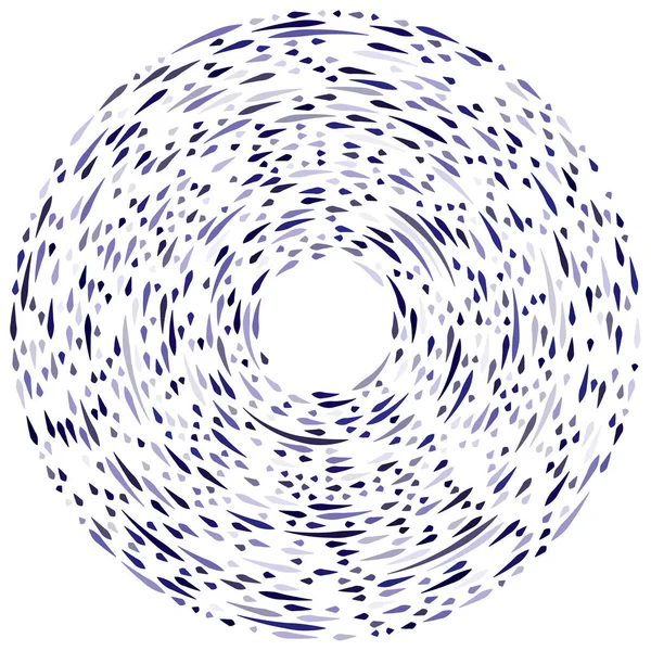 Colorful Circular Concentric Segmented Circles Radial Radiating Rings Abstract Geometric — Stock Vector