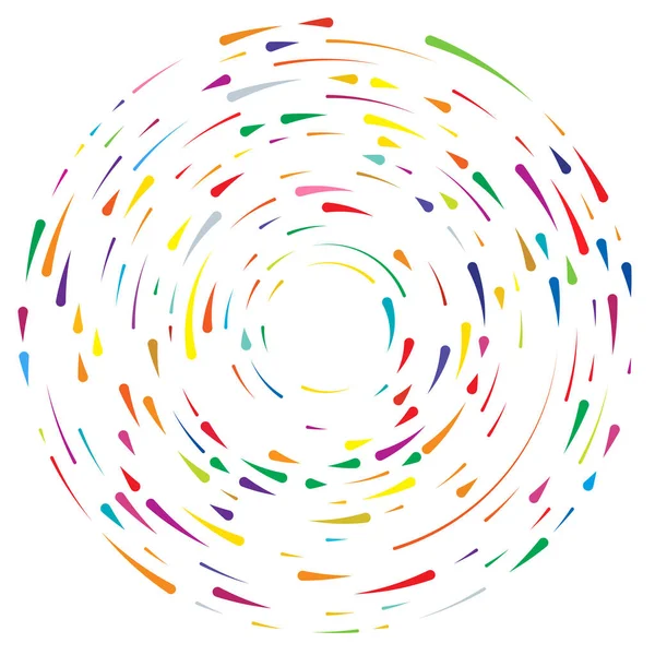 Renkli dairesel, eşmerkezli çemberler. Radyal, yayılan halkalar. Soyut geometrik çember şekli, tasarım elemanı. Girdaplar, girdaplar, girdaplar, girdaplar, girdaplar, girdaplar ve girdaplar.