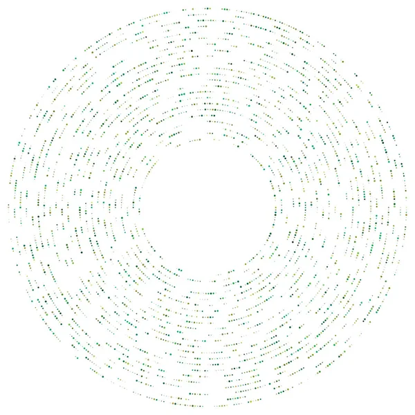 Renkli, renkli rastgele daireler, noktalar, benekler ve çiller konsantre, dairesel ve dairesel elementler. Noktacılık, noktacılık rastgele polikrom yarım ton daireler stok vektör çizimi, klip- sanat grafikleri
