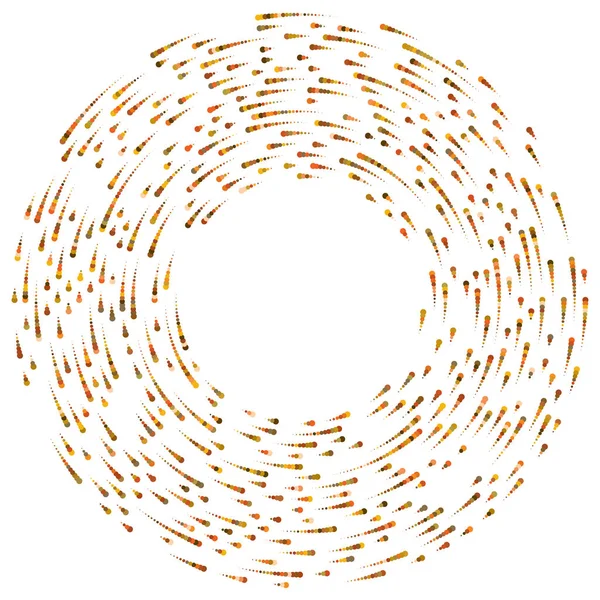 Renkli, renkli rastgele daireler, noktalar, benekler ve çiller konsantre, dairesel ve dairesel elementler. Noktacılık, noktacılık rastgele polikrom yarım ton daireler stok vektör çizimi, klip- sanat grafikleri
