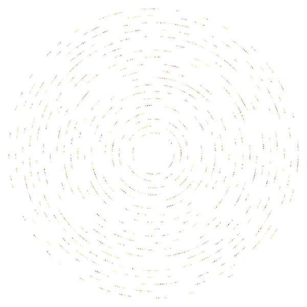 Círculos Aleatorios Coloridos Coloridos Puntos Motas Pecas Elemento Concéntrico Circular — Archivo Imágenes Vectoriales