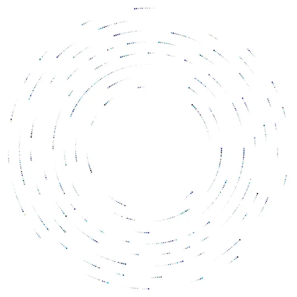 Círculos Aleatorios Coloridos Coloridos Puntos Motas Pecas Elemento Concéntrico Circular — Vector de stock