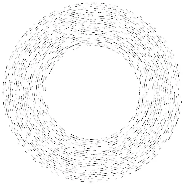 Renkli, renkli rastgele daireler, noktalar, benekler ve çiller konsantre, dairesel ve dairesel elementler. Noktacılık, noktacılık rastgele polikrom yarım ton daireler stok vektör çizimi, klip- sanat grafikleri
