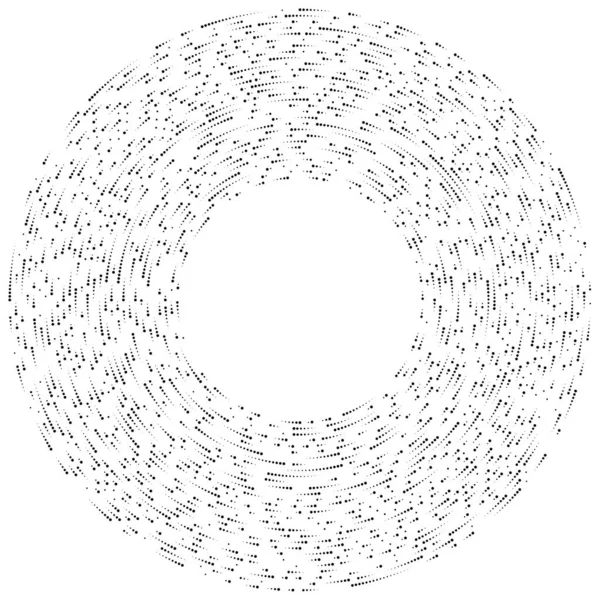 Renkli, renkli rastgele daireler, noktalar, benekler ve çiller konsantre, dairesel ve dairesel elementler. Noktacılık, noktacılık rastgele polikrom yarım ton daireler stok vektör çizimi, klip- sanat grafikleri