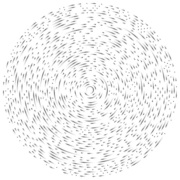 Renkli, renkli rastgele daireler, noktalar, benekler ve çiller konsantre, dairesel ve dairesel elementler. Noktacılık, noktacılık rastgele polikrom yarım ton daireler stok vektör çizimi, klip- sanat grafikleri