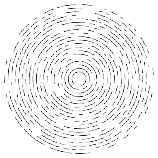 Renkli, renkli rastgele daireler, noktalar, benekler ve çiller konsantre, dairesel ve dairesel elementler. Noktacılık, noktacılık rastgele polikrom yarım ton daireler stok vektör çizimi, klip- sanat grafikleri
