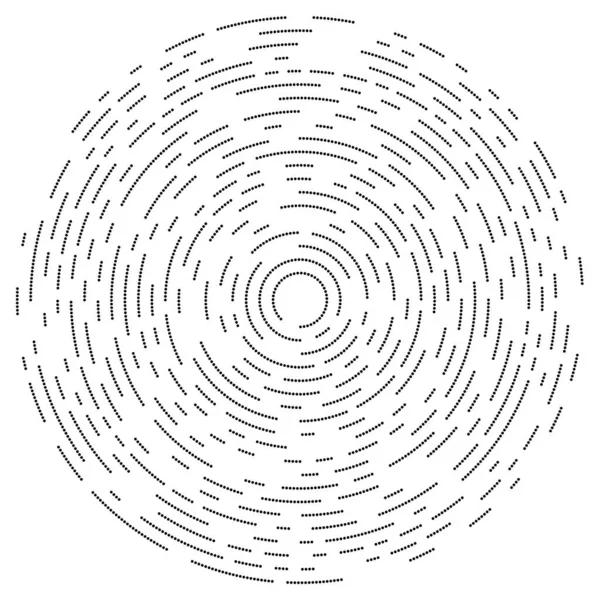 Барвисті Кольорові Випадкові Кола Крапки Цятки Веснянки Концентричний Круглий Радіальний — стоковий вектор