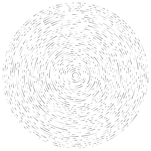 Bunte Kreisförmige Konzentrische Segmentierte Kreise Radiale Strahlende Ringe Abstrakte Geometrische — Stockvektor