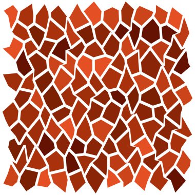 Taş, tuğla duvar, tuğla işi çokgen deseni, arka plan. Taş duvar, yapı için kaldırım taşı dokusu, yapı teması vektör illüstrasyonu, klip- sanat grafikleri