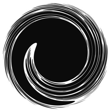 Bükme, kıvrım, kılıç dairesel sarmal tasarım elementi - stok vektör illüstrasyonu, klip- sanat grafikleri