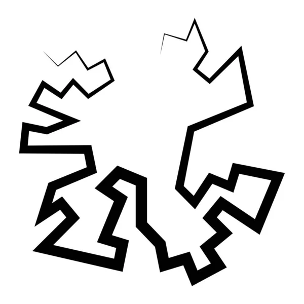 Geometrisches Zufälliges Kreisförmiges Element Abstrakte Eckige Kreisform Aktienvektorillustration Clip Art — Stockvektor