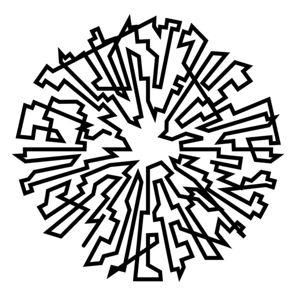 Geometryczny Przypadkowy Okrągły Element Abstrakcyjny Kształt Koła Ilustracja Wektora Akcji — Wektor stockowy