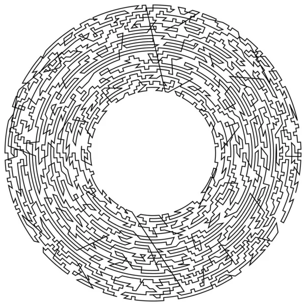 Geometryczny Przypadkowy Okrągły Element Abstrakcyjny Kształt Koła Ilustracja Wektora Akcji — Wektor stockowy