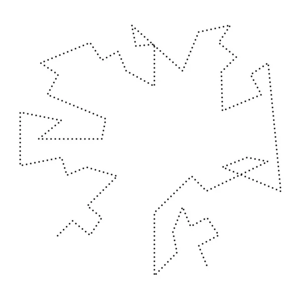 Élément Géométrique Circulaire Aléatoire Forme Abstraite Cercle Angulaire Illustration Vectorielle — Image vectorielle