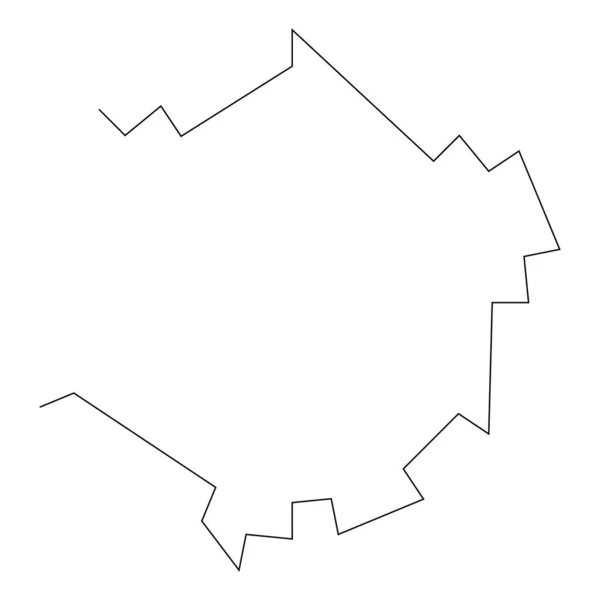 Geometriskt Slumpmässigt Cirkulärt Element Abstrakt Vinkel Cirkel Form Stock Vektor — Stock vektor