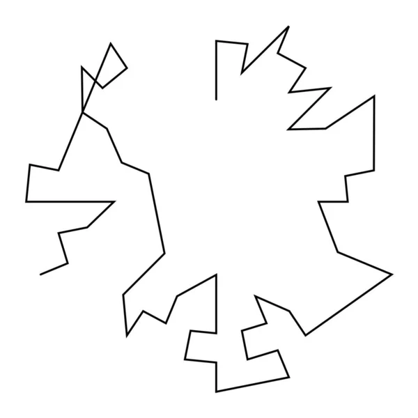 幾何学的 ランダムな円の要素 抽象的な角円の形 株式ベクトルイラスト クリップアートグラフィック — ストックベクタ