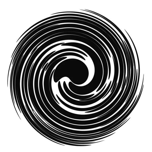 Twist Remolino Espiral Espiral Circular Elemento Diseño Stock Vector Ilustración — Vector de stock