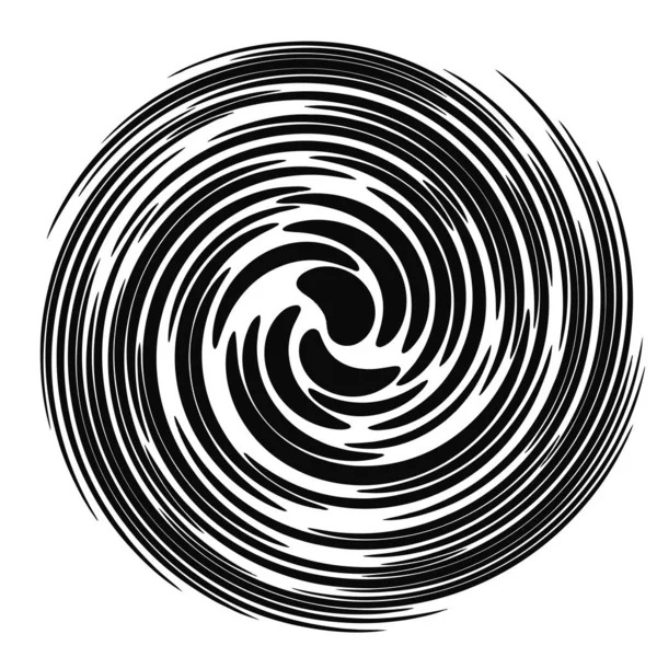 Twist Remolino Espiral Espiral Circular Elemento Diseño Stock Vector Ilustración — Vector de stock