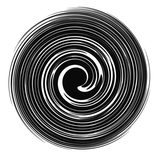Torção Redemoinho Sworl Elemento Design Espiral Circular Ilustração Vetor Estoque — Vetor de Stock