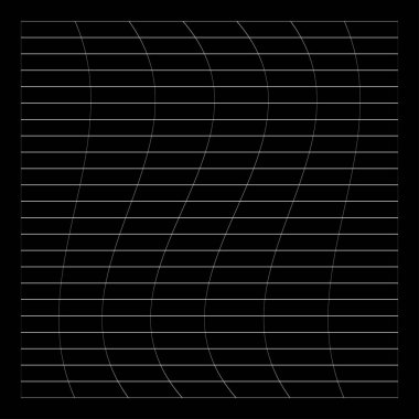 Şebeke, ağ, ızgara, kafes, bozulma ve deformasyon etkisiyle kablo. Büküm, büküm bozma ızgarası - stok vektör çizimi, klip- sanat grafikleri