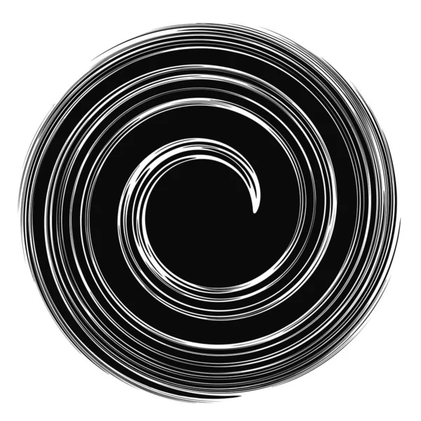 Torção Redemoinho Sworl Elemento Design Espiral Circular Ilustração Vetor Estoque —  Vetores de Stock