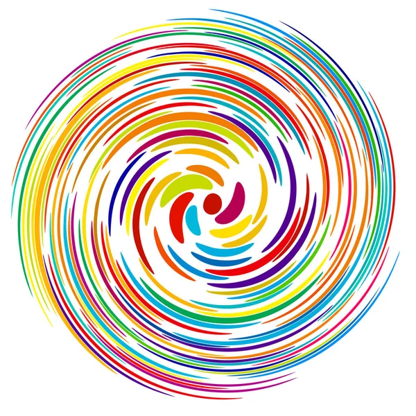 Twist Wirować Sworl Okrągły Spiralny Element Projektu Ilustracja Wektor Akcji — Wektor stockowy