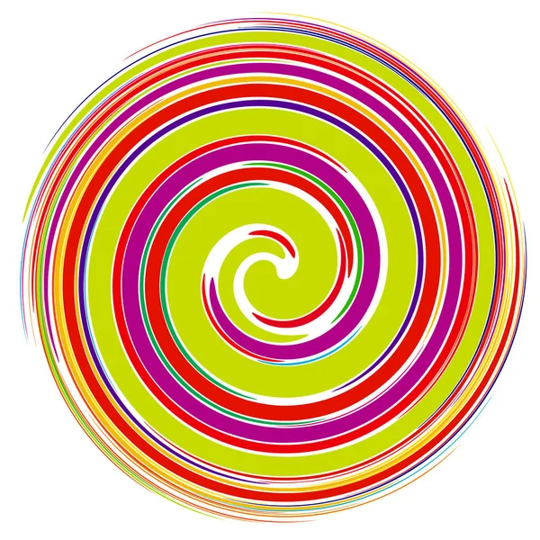 Torção Redemoinho Sworl Elemento Design Espiral Circular Ilustração Vetor Estoque — Vetor de Stock