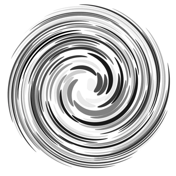 Twist Turbinio Elemento Design Spirale Circolare Sworl Illustrazione Vettoriale Stock — Vettoriale Stock