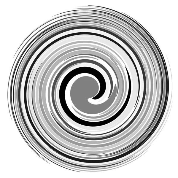 Élément Conception Spirale Circulaire Torsion Tourbillon Arbalète Illustration Vectorielle Stock — Image vectorielle