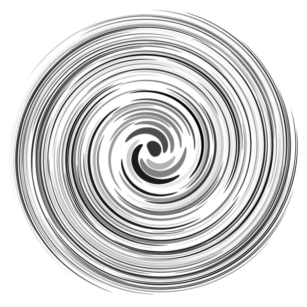 Twist Remolino Espiral Espiral Circular Elemento Diseño Stock Vector Ilustración — Vector de stock