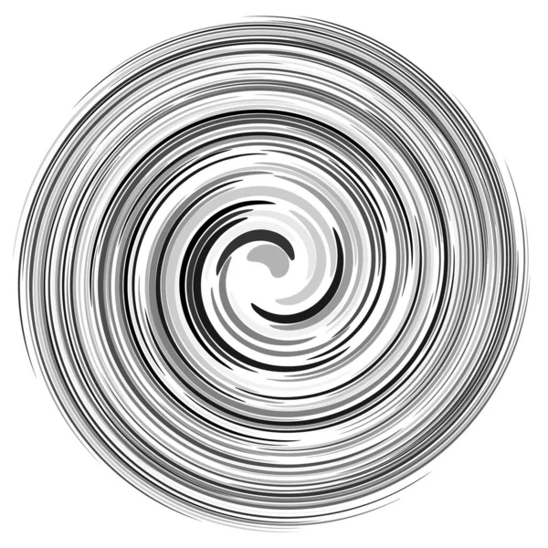 Twist Remolino Espiral Espiral Circular Elemento Diseño Stock Vector Ilustración — Vector de stock