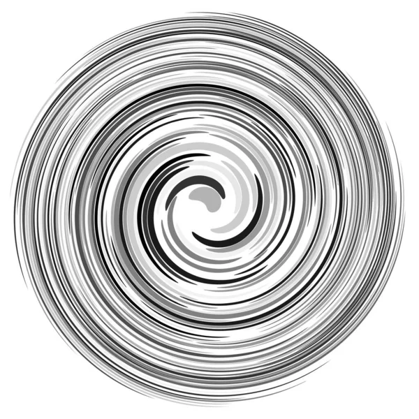 Torção Redemoinho Sworl Elemento Design Espiral Circular Ilustração Vetor Estoque — Vetor de Stock