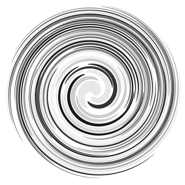 Torção Redemoinho Sworl Elemento Design Espiral Circular Ilustração Vetor Estoque — Vetor de Stock