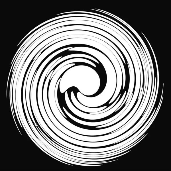 Twist Turbinio Elemento Design Spirale Circolare Sworl Illustrazione Vettoriale Stock — Vettoriale Stock
