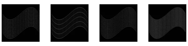 Griglia Maglia Griglia Traliccio Wireframe Con Distorsione Effetto Deformazione Curvatura — Vettoriale Stock