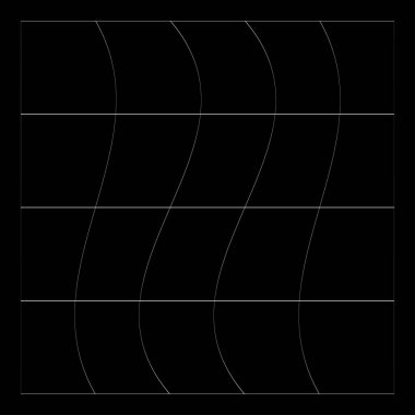 Şebeke, ağ, ızgara, kafes, bozulma ve deformasyon etkisiyle kablo. Büküm, büküm bozma ızgarası - stok vektör çizimi, klip- sanat grafikleri