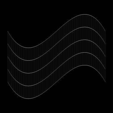 Şebeke, ağ, ızgara, kafes, bozulma ve deformasyon etkisiyle kablo. Büküm, büküm bozma ızgarası - stok vektör çizimi, klip- sanat grafikleri