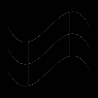 Şebeke, ağ, ızgara, kafes, bozulma ve deformasyon etkisiyle kablo. Büküm, büküm bozma ızgarası - stok vektör çizimi, klip- sanat grafikleri