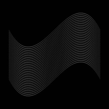 Şebeke, ağ, ızgara, kafes, bozulma ve deformasyon etkisiyle kablo. Büküm, büküm bozma ızgarası - stok vektör çizimi, klip- sanat grafikleri