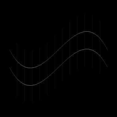 Şebeke, ağ, ızgara, kafes, bozulma ve deformasyon etkisiyle kablo. Büküm, büküm bozma ızgarası - stok vektör çizimi, klip- sanat grafikleri