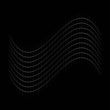 Şebeke, ağ, ızgara, kafes, bozulma ve deformasyon etkisiyle kablo. Büküm, büküm bozma ızgarası - stok vektör çizimi, klip- sanat grafikleri