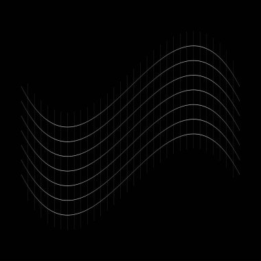 Şebeke, ağ, ızgara, kafes, bozulma ve deformasyon etkisiyle kablo. Büküm, büküm bozma ızgarası - stok vektör çizimi, klip- sanat grafikleri