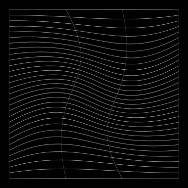 Şebeke, ağ, ızgara, kafes, bozulma ve deformasyon etkisiyle kablo. Büküm, büküm bozma ızgarası - stok vektör çizimi, klip- sanat grafikleri