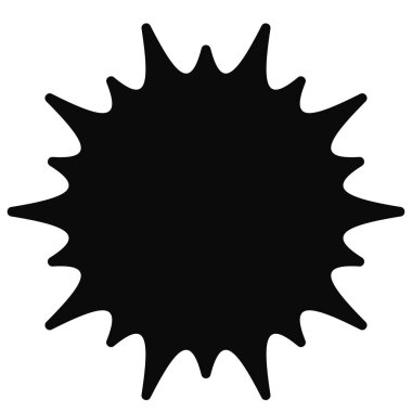 Yıldız patlaması, güneş patlaması rozeti, etiket tasarımı. Boş, boş fiyat etiketi, etiket, fiyat flaşı - stok vektör çizimi, klip- sanat grafikleri