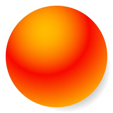 Parlak, parlak boş küre, daire, kopyalanmış boncuk simgesi - stok vektör illüstrasyonu, klip- sanat grafikleri