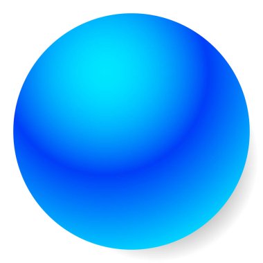 Parlak, parlak boş küre, daire, kopyalanmış boncuk simgesi - stok vektör illüstrasyonu, klip- sanat grafikleri