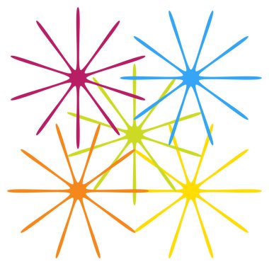 Soyut geometrik form, şekil element vektörü - stok vektör illüstrasyonu, kırpma sanatı grafikleri