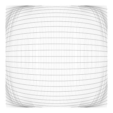 Şebeke, ağ, ızgara, kafes, bozulma ve deformasyon etkisiyle kablo. Büküm, büküm bozma ızgarası - stok vektör çizimi, klip- sanat grafikleri