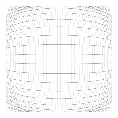 Şebeke, ağ, ızgara, kafes, bozulma ve deformasyon etkisiyle kablo. Büküm, büküm bozma ızgarası - stok vektör çizimi, klip- sanat grafikleri